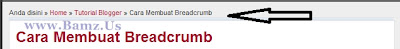 Cara Membuat Breadcrumb