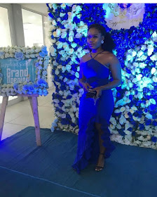 #BBNaija's Ceec stunning in blue as she's unveiled as Sapphire scents brand ambassador 