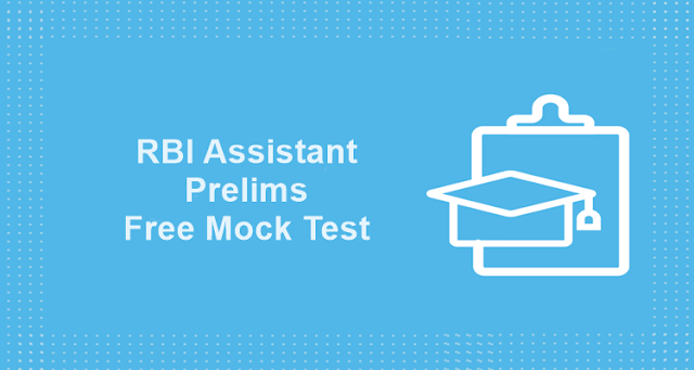 RBI Assistant Prelims Mock Test Free