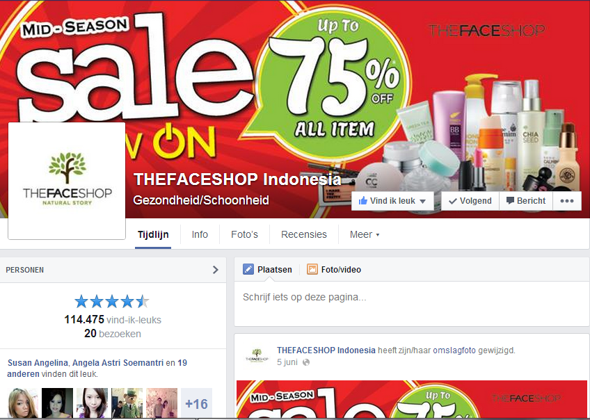  Facebook The Faceshop