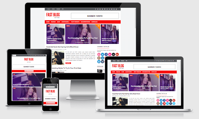 FastBlog Responsive Blogging Blogger Template Free Download