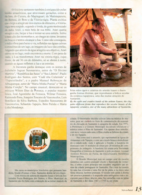 REVISTA VER-O-PARA - VER EDITORA ANO III- Nº 07 JAN-FEV-95 SANTAREM SINTESE POETICA DA AMAZONIA