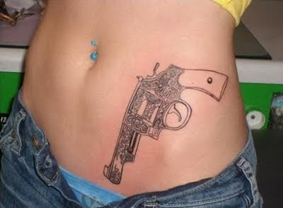 Girls with Gun Tattoos