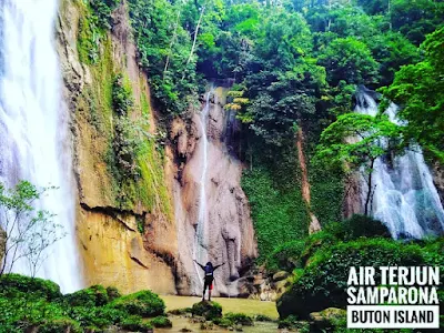 air terjun samparona baubau