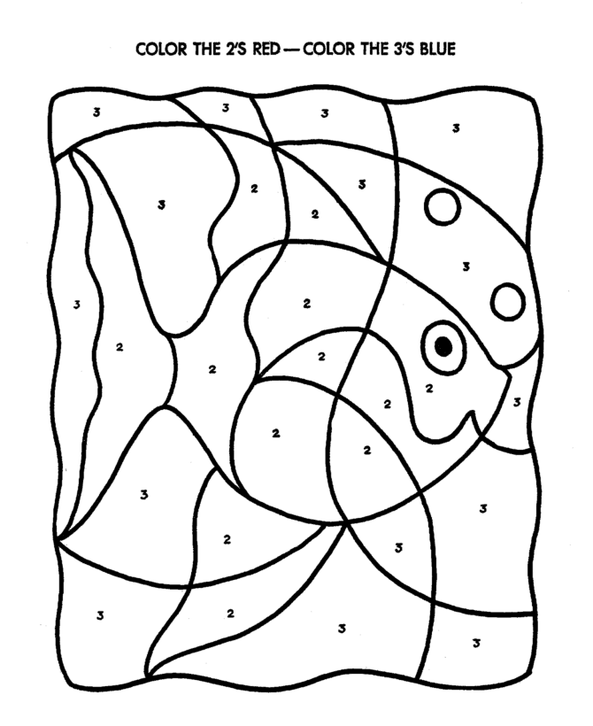 Hidden Picture Coloring Page Fill In