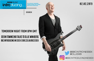 Devin Townsend avec Ollie Winiberg dans l'émission radio BBC Music Introducing in Essex