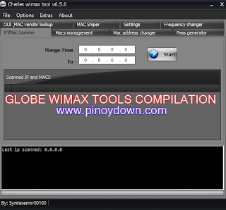 Globe Huawei Wimax Tools Compilation 2013 and their Functions