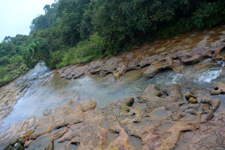 Stream view in front of the hotel room