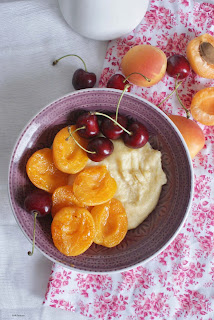  polenta na słodko, bezglutenowe śniadanie