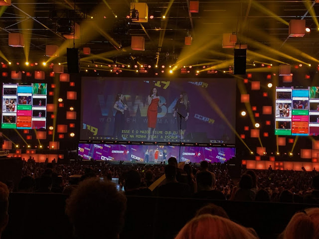 Gal Gadot e Patty Jenkins no painel de Mulher-Maravilha na CCXP19