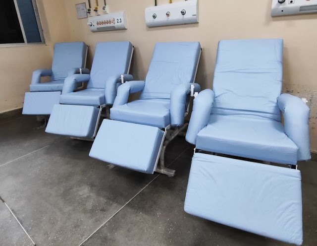 Hospital de Trauma de Campina Grande recebe 60 novas poltronas para acompanhantes de pacientes