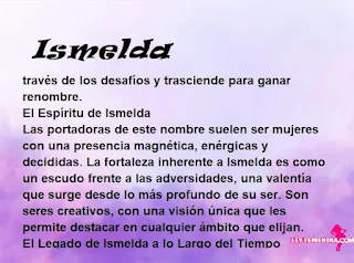 significado del nombre Ismelda