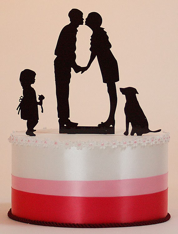 PaperPortraits com NEW Custom Wedding  Cake  Topper  