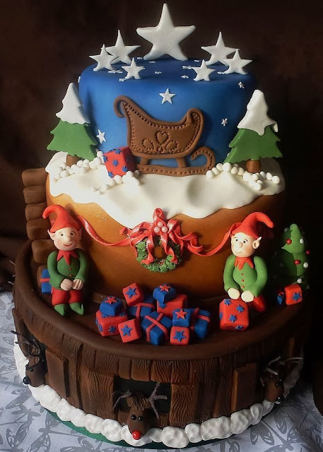 WONDERLAND CHRISTMAS CAKE  DECORATING  IDEAS 