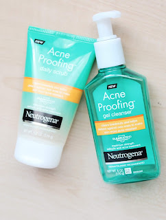 Neutrogena Acne Proofing Gel Cleanser and Facial Scrub | SamiJoie