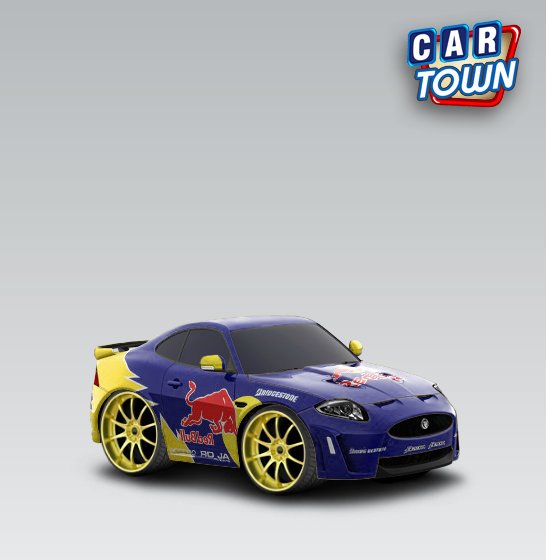Jaguar XKRS 2012 Red Bull custom cartown graphic