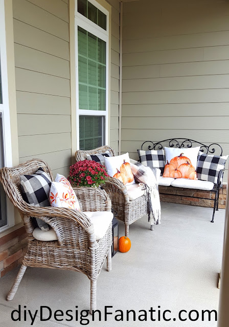 Fall, fall porch, cottage, cottage style, farmhouse, farmhouse style, Ikea, Craftberrybush,