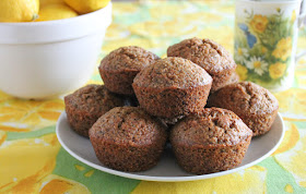 Food Lust People Love: Fresh and fluffy, these lemon zucchini muffins have the added crunch of poppy seeds. I also baked them with stoneground wholegrain flour in addition to the all-purpose stuff, which gives them a little extra oomph of flavor. Delightful!