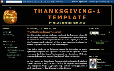 Three Column Layout from Deluxe Blogger Template