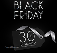 Logo Black Friday Swarovski con il 30 % di sconto