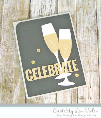 Celebrate card-designed by Lori Tecler/Inking Aloud-dies from My Favorite Things