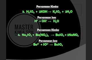 Master Kimia SPM: Persamaan Kimia vs Persamaan ion