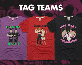 WWE Tag Team T-Shirt Collection by HOMAGE