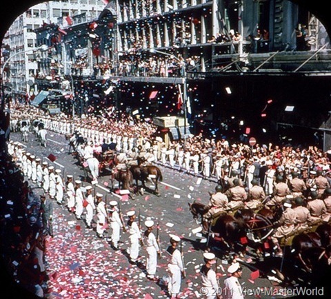 View-Master Athens (B206), Scene 5: The Wedding Parade at Stadium Street