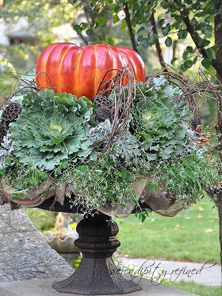 Serendipity Refined Blog: Fall Pumpkin Planter - A 