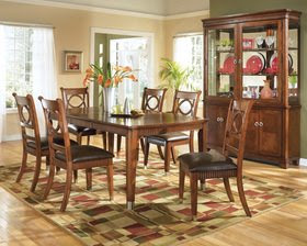Contemporary Cherry Wood Dining Room Set