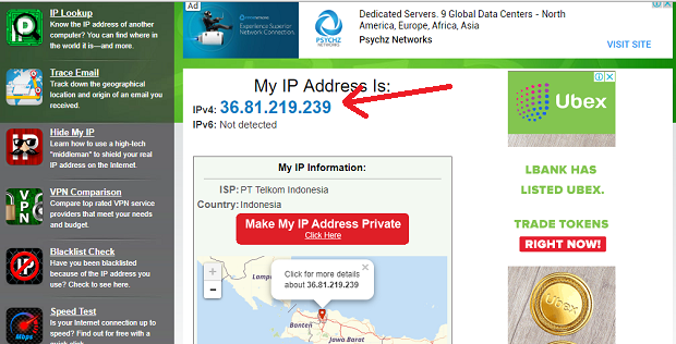 Cara Mengetahui IP Address Sendiri Dengan Mudah