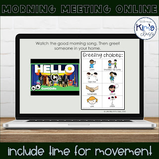 Tips for morning meeting during online learning