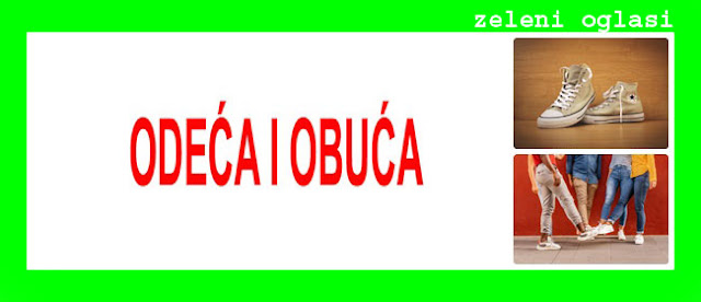 14 PRODAJA ODEĆE I OBUĆE NA ZELENIM OGLASIMA