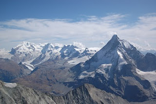 Mont-Rose et Cervin depuis la Dent-Blanche