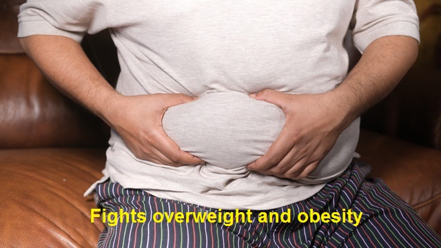 Fights overweight and obesity