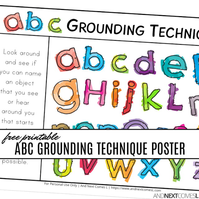 Free printable grounding techniques for kids