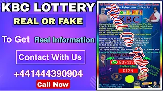 KBC Lucky Draw Check KBC Lottery Number