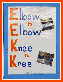 photo of: Elbow to Elbow, Knee to Knee with Photos (Rockin' Teaching Materials via RainbowsWithinReach) 
