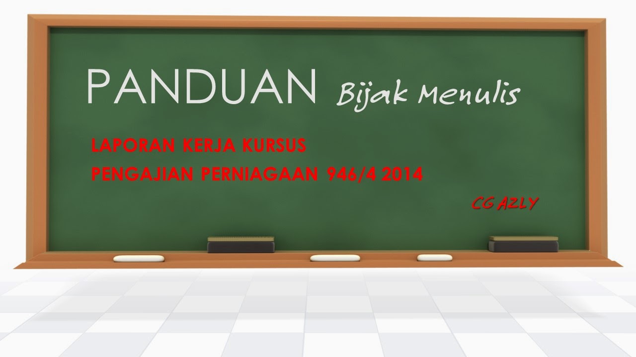 Kertas Soalan Kerja Kursus Akaun Tingkatan 5 2019 - Undur 