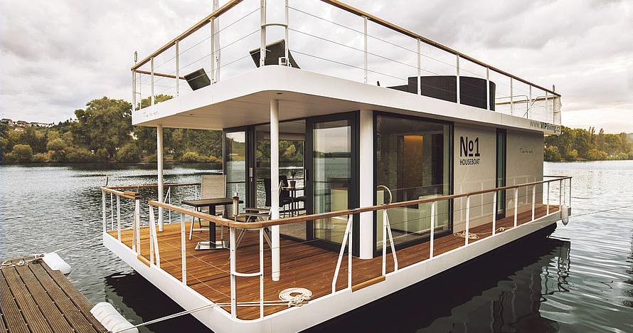 the no1 living 40' houseboat - tiny house town
