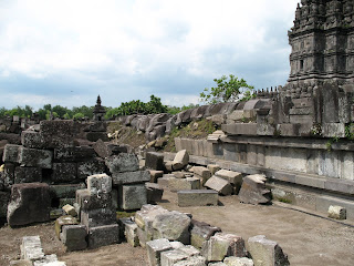 Prambanan Temples after eartquake 2005