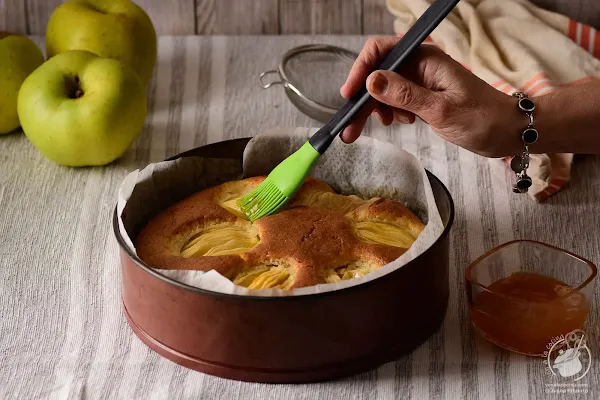 Apfelkuchen, bizcocho alemán con manzana