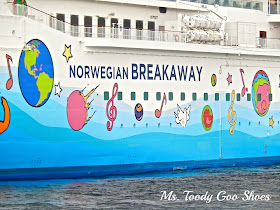 Norwegian Breakaway Cruise Ship  --- Ms. Toody Goo Shoes