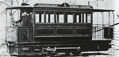 Bern streetcar around the time Einstein lived there