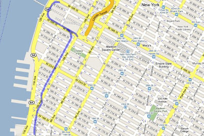 High line new york map