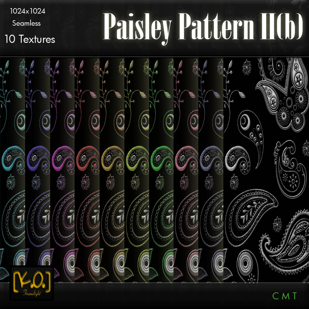 Currently in SL, the Paisley Pattern II(b) is only available from the ...