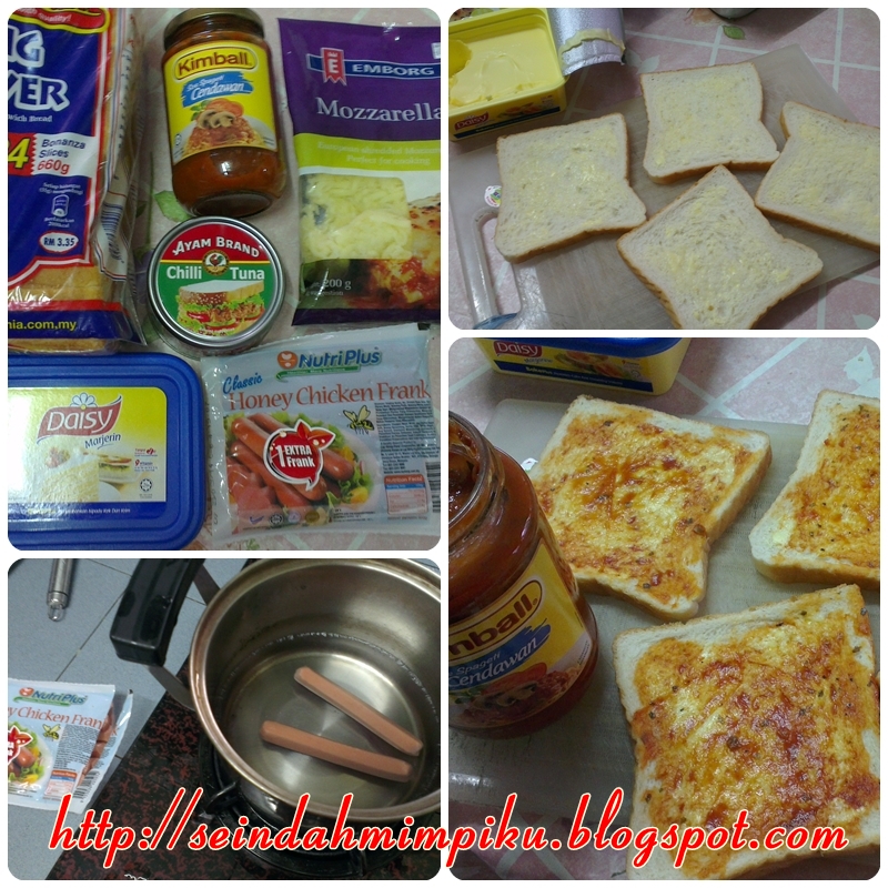 Seindah Mimpiku: Puding Sandwic Marble & Pizza Roti Gardenia