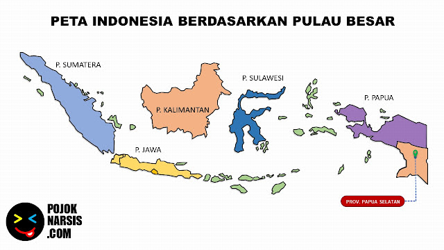 Peta Provinsi Papua Selatan Editable Powerpoint
