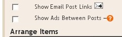 Show Ads Between Posts