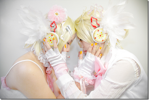 vocaloid 2 cosplay - kagamine rin and len by enearn and asumichan